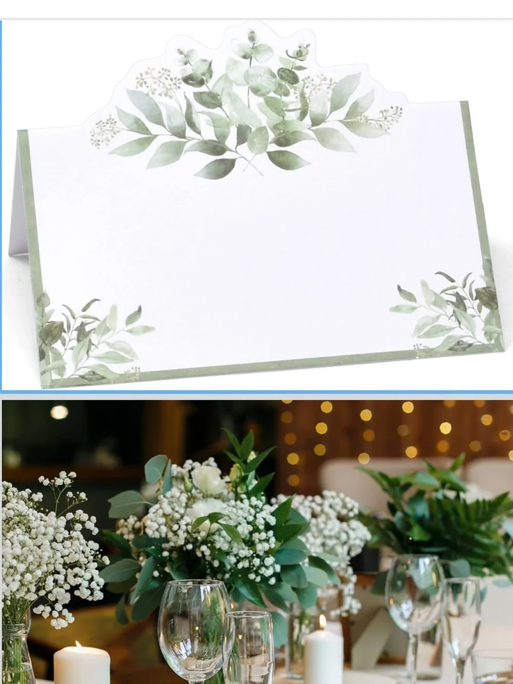 New! Eucalyptus Placecards
